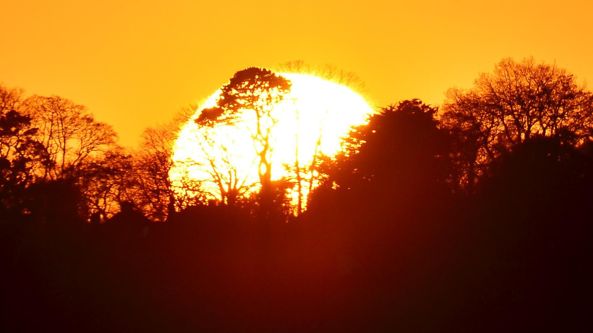 Cropped image of the sunset
