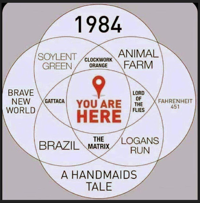 A popular Ven diagram of many of the mentioned SciFi books.
Author unknown