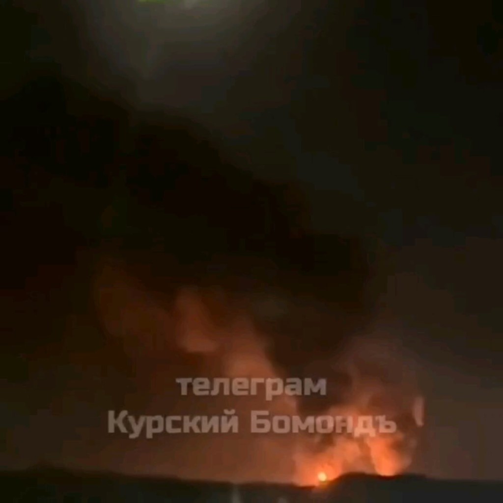 In Polevaya, Kursk Oblast, a Ukrainian long-range drone attack hit an oil depot, causing a massive fire. July 28, 2024