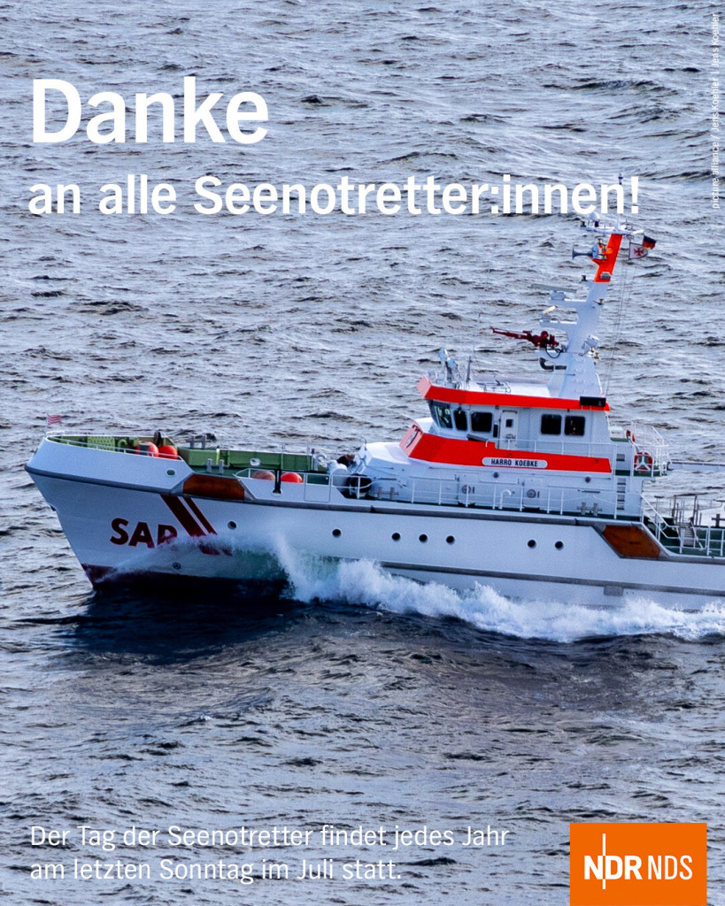 Danke an alle Seenotretter:innen! 

Der Tag der Seenotretter findet jedes Jahr am letzten Sonntag im Juli statt. 