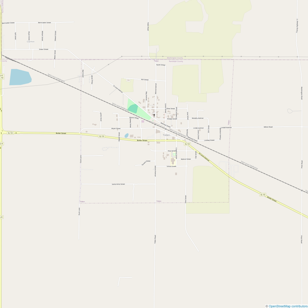 Map image of the town showing the status as of the time of this posting.