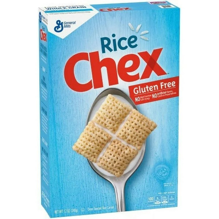 Box of Rice Chex cereal