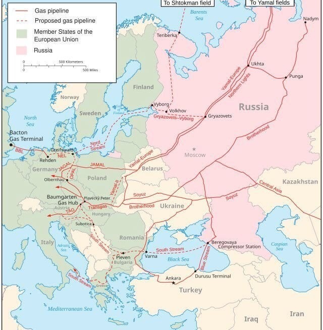 BREAKING: Ukraine announces it will stop all transit of Russian gas to Europe through Ukraine from January 1st