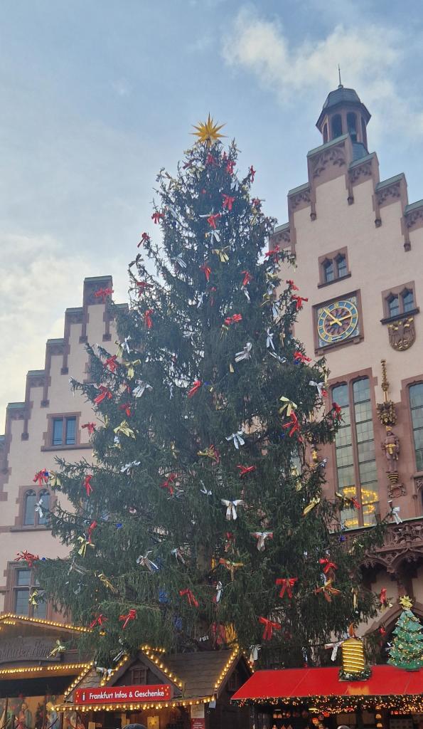 Weihnachtsbaum vorm Römer 