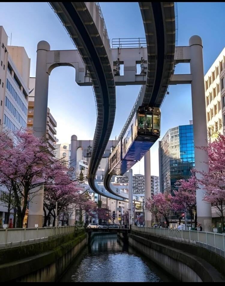 Would something like this Japanese rail line work in Dublin over the Royal and Grand canals?