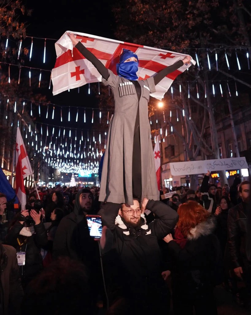 Day 24 of Georgia protests. Pic from the March of Dancers. 