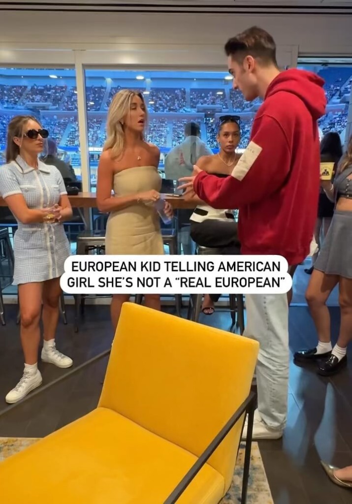 Arguing and fighting with a french guy is what makes her fully european