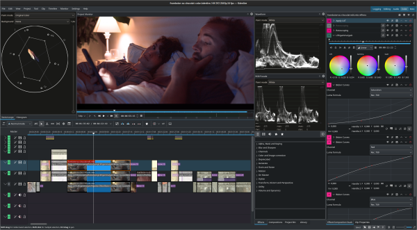 Kdenlive, KDE's video-editing app.