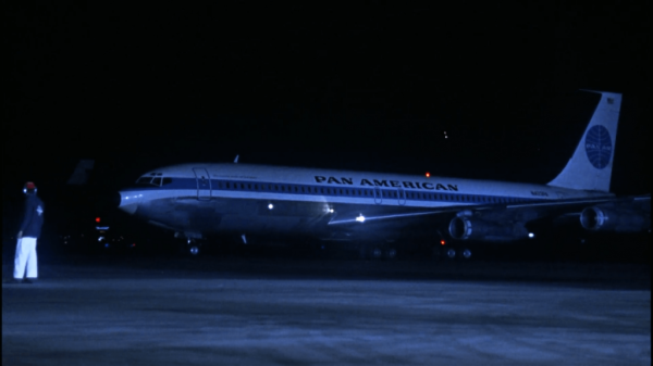 This Boeing 707-321 appeared in Bullitt (1968). It would later crash on approach to JFK in 1991 as an Avianca flight.