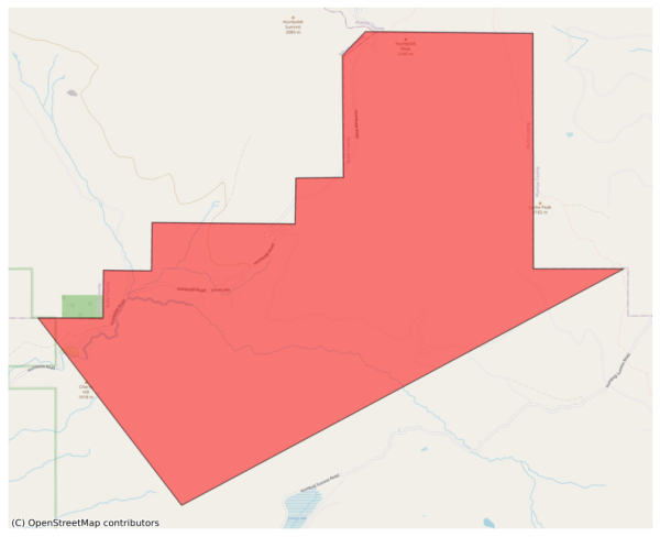 Fire Warning -  - 200450,CA Butte County,