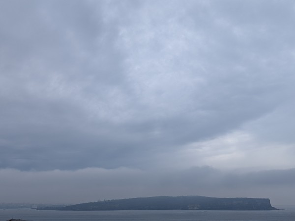 Manly North Head seen from Port Jackson's south head 