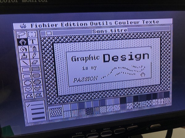 A crisp IIgs display showing how graphic design is my passion