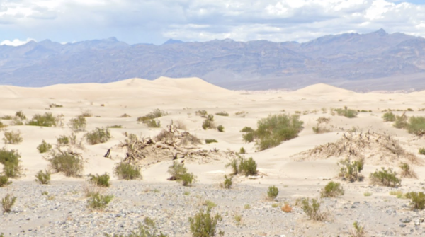 Mesquite Flat Sand Dunes seen from Google Street View