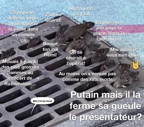 Pendant ce temps, les surmulots qui regardaient Gojira: