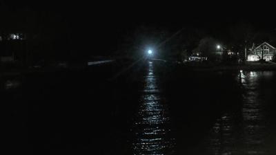 View looking west from Pentwater Yacht Club through Pentwater River into Lake Michigan. // Image captured at: 2024-12-19 01:09:24 UTC (about 25 min. prior to this post) // Current Temp in Pentwater: 30.08 F | -1.07 C // Precip: overcast clouds // Wind: NNW at 7.001 mph | 11.26 kph // Humidity: 73%