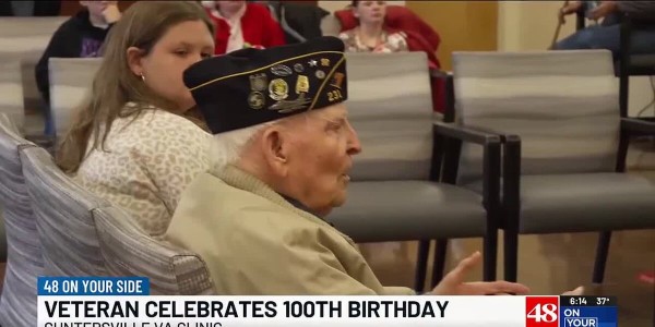 World War II veteran celebrates 100th birthday in Guntersville