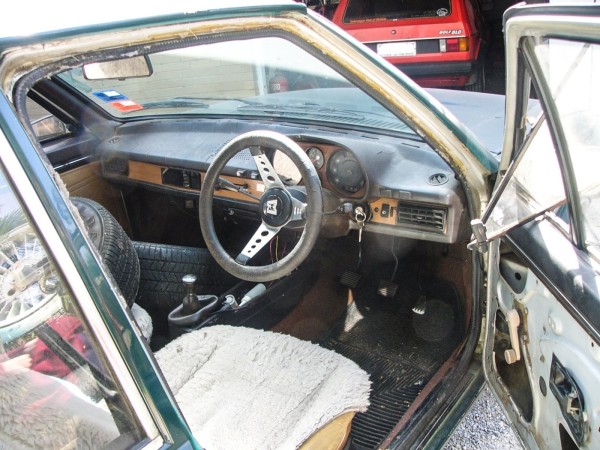 VW Passat interior, door card missing. 