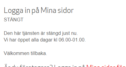 Ja servrarna måste väl få sova de också