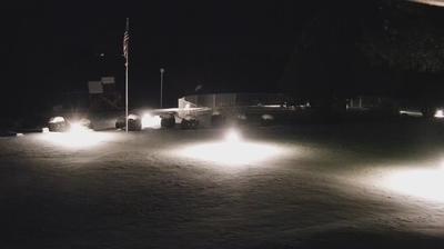 View of a playground and flagpole in foreground that overlooks Sturgeon Bay and Lake Michigan. // Image captured at: 2024-12-21 12:09:27 UTC (about 25 min. prior to this post) // Current Temp in Sturgeon Bay: 15.98 F | -8.90 C // Precip: overcast clouds // Wind: NNE at 14.965 mph | 24.08 kph // Humidity: 73%