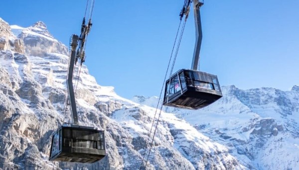 Switzerland launches world's steepest cable car