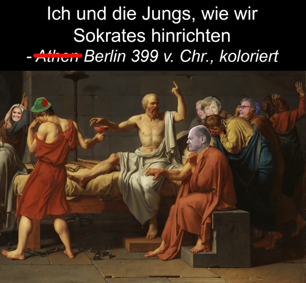 Ich und die Jungs, wie wir Sokrates hinrichten