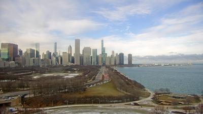 View of Chicago skyline from the roof of the Field Museum of Natural History. // Image captured at: 2024-12-21 19:41:18 UTC (about 22 min. prior to this post) // Current Temp in Chicago: 25.61 F | -3.55 C // Precip: broken clouds // Wind: N at 8.008 mph | 12.88 kph // Humidity: 61%