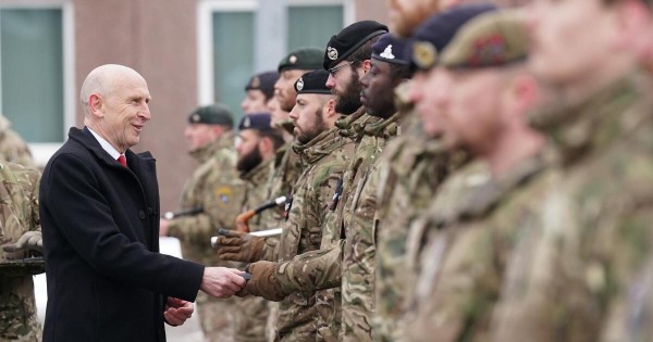 Healey: UK’s military presence in Estonia shows ‘unshakeable commitment’ to Nato