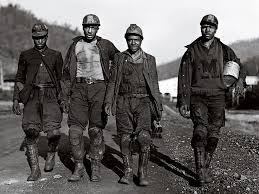 Black and white photograph of black West Virginiacoal Miners in 1918