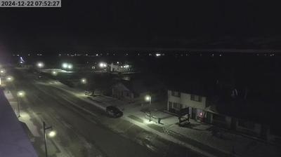 NE view of neighborhood and the BVI ferry dock in Beaver Island that backs up into Lake Michigan. // Image captured at: 2024-12-22 11:53:07 UTC (about 12 min. prior to this post) // Current Temp in Beaver Island: 15.01 F | -9.44 C // Precip: overcast clouds // Wind: SSE at 13.354 mph | 21.49 kph // Humidity: 30%