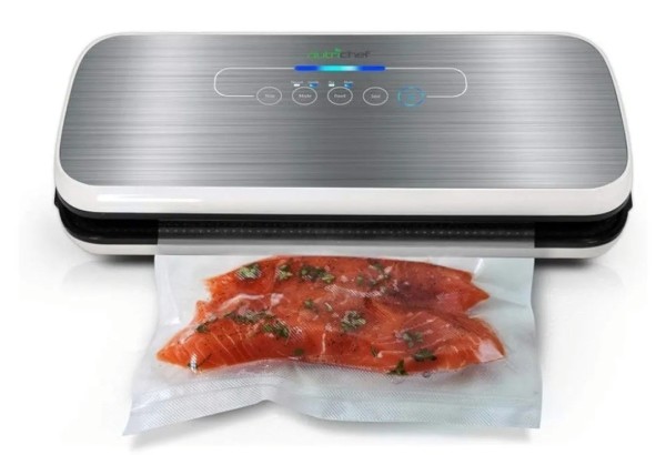 A vacuum sealing machine.