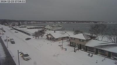 NE view of neighborhood and the BVI ferry dock in Beaver Island that backs up into Lake Michigan. // Image captured at: 2024-12-23 21:54:46 UTC (about 8 min. prior to this post) // Current Temp in Beaver Island: 32.32 F | .18 C // Precip: mist // Wind: NNW at 5.749 mph | 9.25 kph // Humidity: 93%