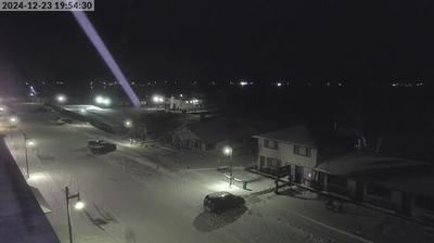 NE view of neighborhood and the BVI ferry dock in Beaver Island that backs up into Lake Michigan. // Image captured at: 2024-12-23 23:54:53 UTC (about 8 min. prior to this post) // Current Temp in Beaver Island: 34.12 F | 1.18 C // Precip: light intensity drizzle // Wind: NNW at 9.216 mph | 14.83 kph // Humidity: 93%