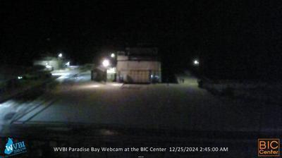 Security cam looking SSE over of the Beaver Island Ferry dock with Lake Michigan in the distance. // Image captured at: 2024-12-25 07:46:09 UTC (about 17 min. prior to this post) // Current Temp in Beaver Island: 30.53 F | -.82 C // Precip: overcast clouds // Wind: SSW at 4.608 mph | 7.41 kph // Humidity: 80%