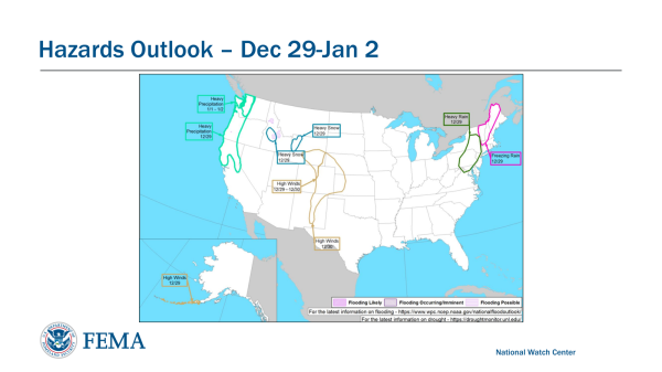 National Watch CenterHazards Outlook – Dec 29 -Jan 2