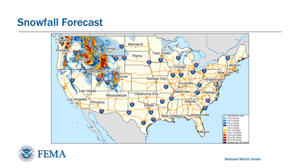 National Watch Center
Snowfall Forecast