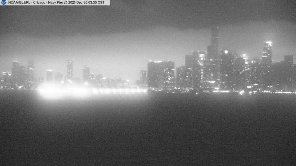 View of Navy Pier in Chicago from William E. Dever Crib in Lake Michigan east of North Avenue. // Image captured at: 2024-12-30 09:30:01 UTC (about 3 min. prior to this post) // Current Temp in Chicago: 35.92 F | 2.18 C // Precip: overcast clouds // Wind: NW at 5.995 mph | 9.64 kph // Humidity: 91%