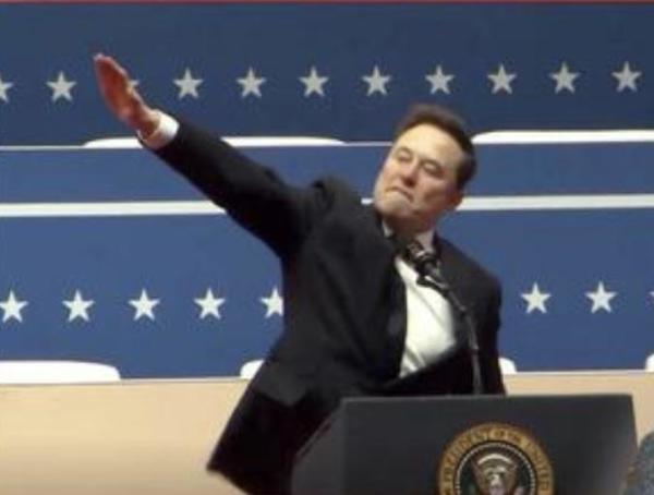 musk giving hitler salute