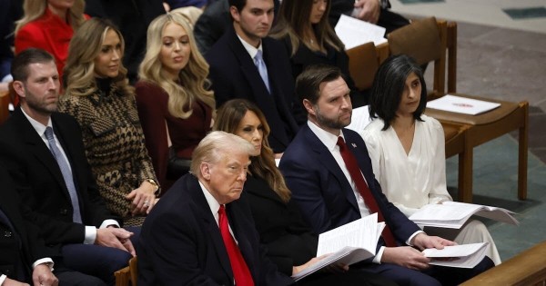 Trump in Disbelief as Bishop Calls Him Out in Inaugural Prayer | 
The Washington National Cathedral bishop criticized the new president as he just sat there and watched.